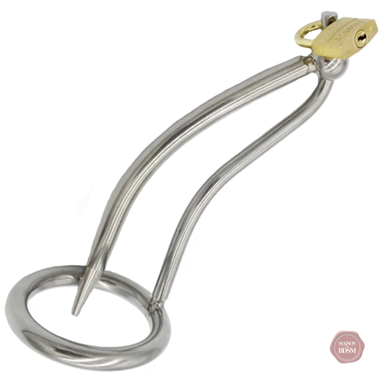 cage-de-chastete-uretre-acier-la-verge-1 Cage de chasteté urètre en acier pour une expérience unique