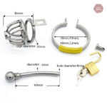 Cage de chasteté urètre en métal pour un contrôle optimal