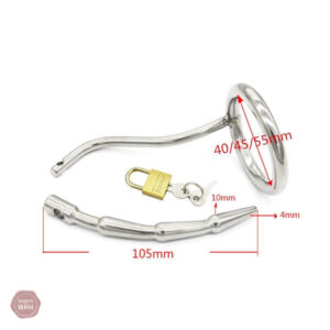 Cage de chasteté en métal pour contrôle urétral