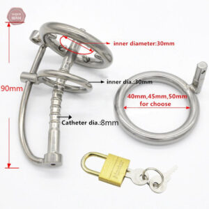 Cage de chasteté avec design innovant pour contrôle de l'urètre