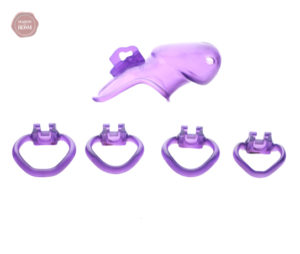 Accessoire de chasteté en résine violet, design V3