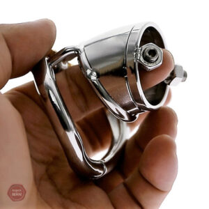 Cage de chasteté en acier T300, design sécurisé