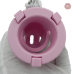Cage de chasteté rose, idéale pour voyages
