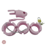 Cage de chasteté légère et discrète en rose