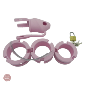 Cage de chasteté légère et discrète en rose