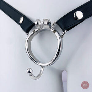 Cage de chasteté en cuir, design ergonomique