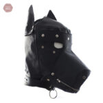 Cagoule fetish pour jeux de soumission