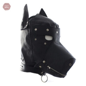 Cagoule fetish pour jeux de soumission