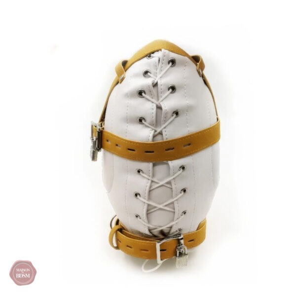 Masque BDSM en cuir pour soumission et domination