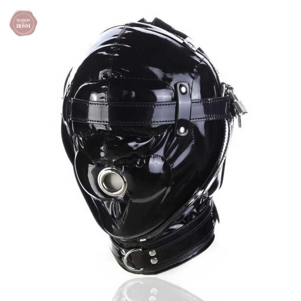 cagoule-bdsm-cuir-brillant-1 Cagoule BDSM en cuir brillant