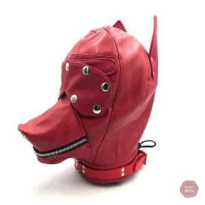 Cagoule BDSM rouge