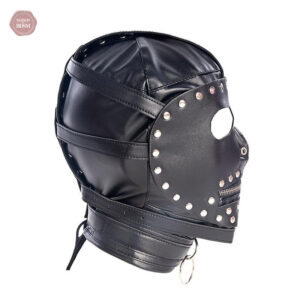 Accessoire de bondage : cagoule couvrante pour expériences sensorielles