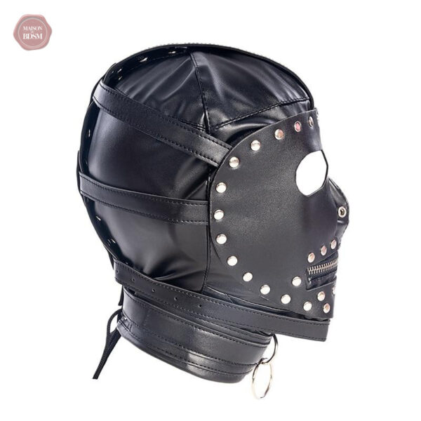 Accessoire de bondage : cagoule couvrante pour expériences sensorielles
