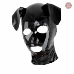 Cagoule en latex pour jeux de rôles et déguisements