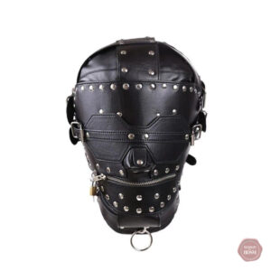 Accessoire BDSM, cagoule ajustable pour une expérience immersive