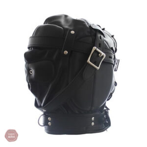 Accessoire BDSM en cagoule, idéal pour le jeu de rôle