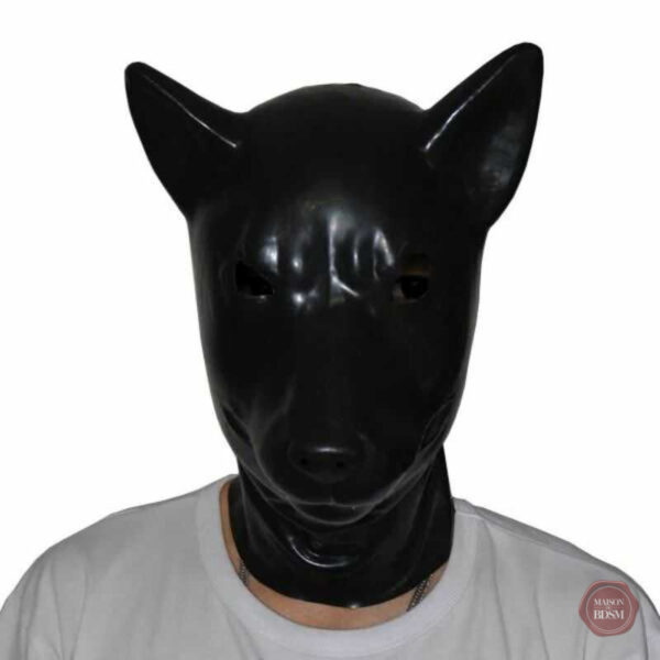 cagoule-latex-loup-1 Cagoule en latex pour jeux BDSM, style loup