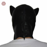 Accessoire de cosplay BDSM, cagoule loup en latex