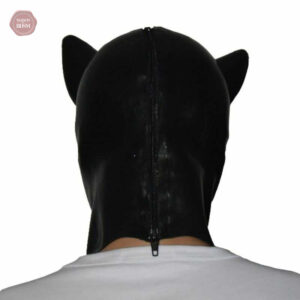 Accessoire de cosplay BDSM, cagoule loup en latex