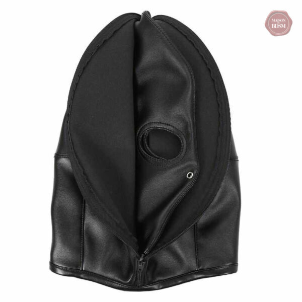 Cagoule BDSM pour exploration et fantasmes sexuels