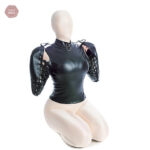 Vêtement de bondage féminin en tissu résistant