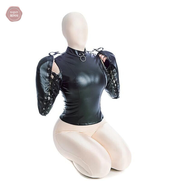 Vêtement de bondage féminin en tissu résistant