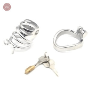 Cage en acier pour chasteté, design compact