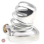 Cage de chasteté discrète en acier, 6,1 cm