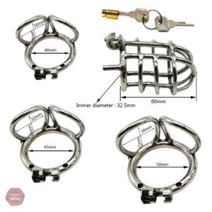 CC32, cage de chasteté en acier pour une expérience unique