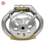 Cage de chasteté en acier, design compact et discret