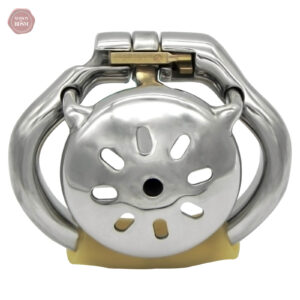 Cage de chasteté en acier, design compact et discret