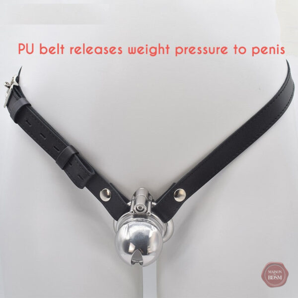 Cage à pénis avec ceinture, design ergonomique