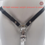 Cage à pénis en PU, accessoire de domination incontournable