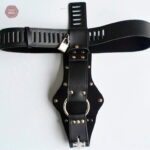 Ceinture chasteté en cuir pour femme