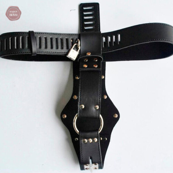 ceinture-chastete-cuir-1 Ceinture chasteté en cuir pour femme