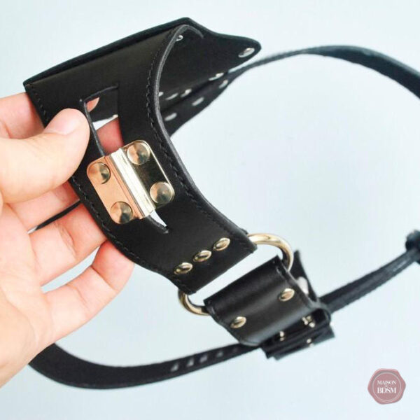 Accessoire de chasteté en cuir élégant