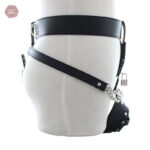 Ceinture de chasteté ajustable en cuir synthétique