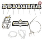 Ceinture chasteté acier inoxydable avec cage à clip