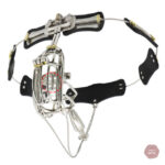 Accessoire intime en acier pour chasteté