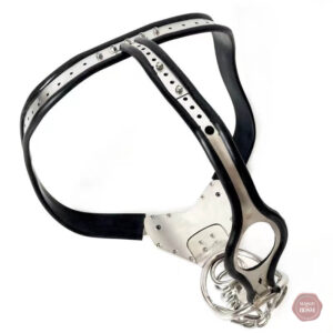 Accessoire de chasteté en acier, ajustable de 68 à 110 cm