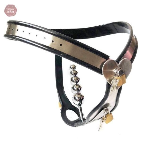 Accessoire de chasteté féminin en métal