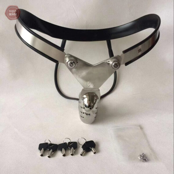 Protection masculine en ceinture de chasteté