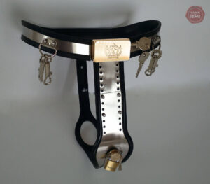 Ceinture de chasteté noire pour femme élégante et discrète
