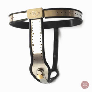 Accessoire de contrôle féminin, ceinture de chasteté en noir