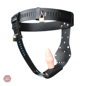 Ceinture de chasteté avec plug anal pour femmes