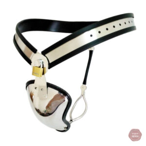 Ceinture de chasteté réglable en acier inoxydable pour hommes
