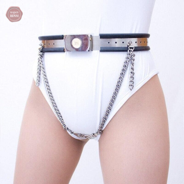 Ceinture de chasteté ajustable pour femme