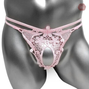 Chaîne sexy pour travestis, design en dentelle