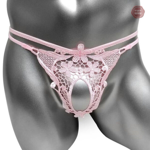 Chaîne sexy pour travestis, design en dentelle