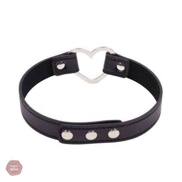 Collier choker en cuir pour les adeptes du BDSM